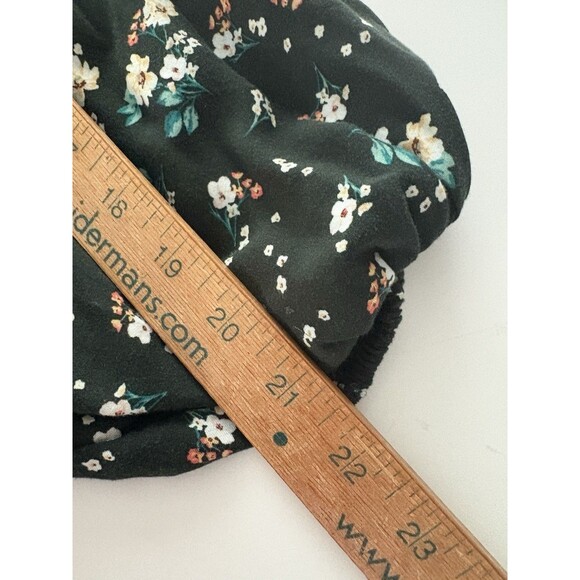 Old Navy Maxi Dress Size L Green Floral Tiered Prairie Forest Whimsigoth Modest - Picture 16 of 16